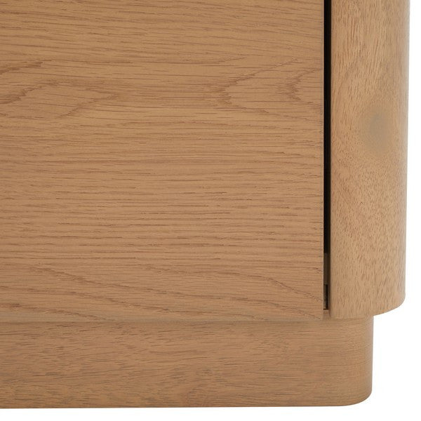 Safavieh Couture Gabrietta 2 Drawer Nightstand Natural / Black