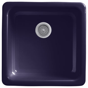 Kohler K-6587 Iron/Tones 20-7/8" Undermount Single Basin Enameled - White