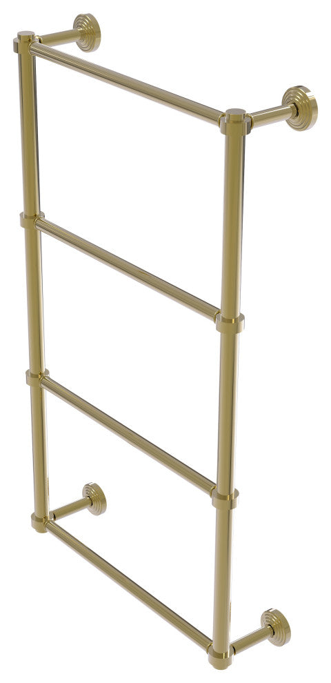Waverly Place 4 Tier 24" Ladder Towel Bar, Unlacquered Brass