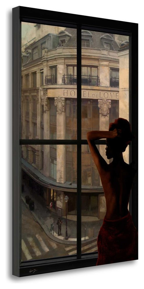 "Parisien Affairs II" By Eric Yang, Giclee Print on Gallery Wrap Canvas