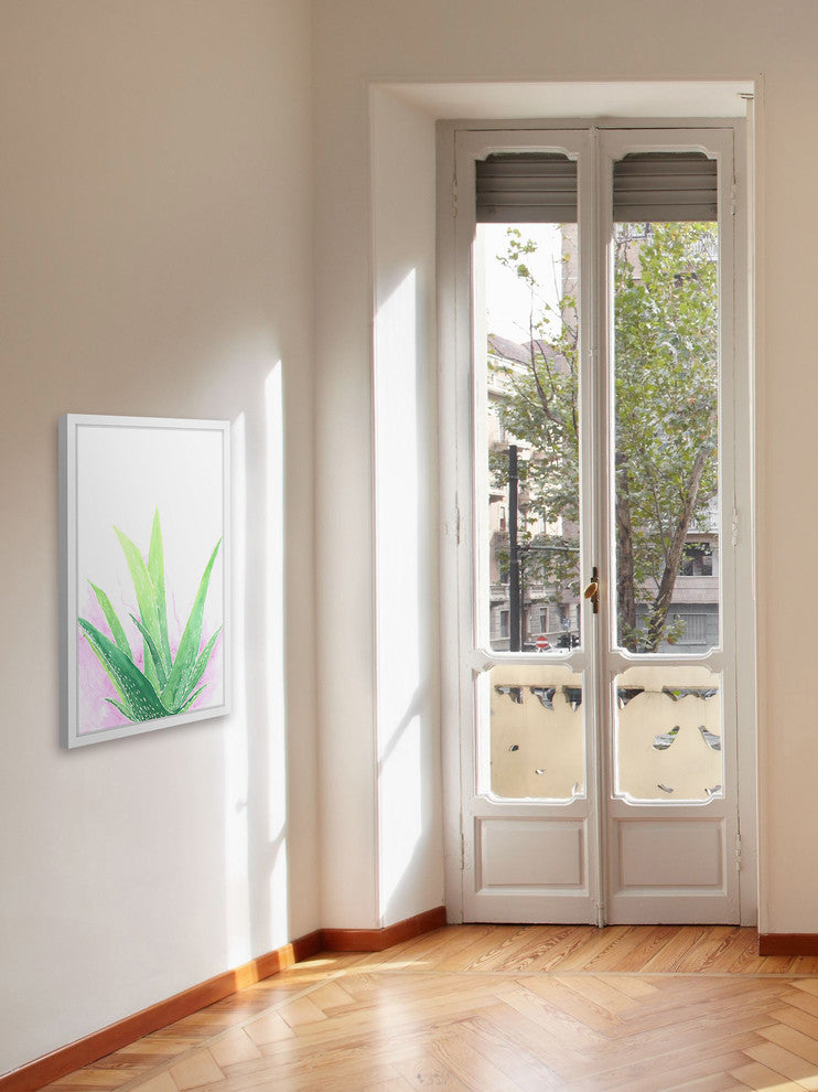 "Agave" Framed Painting Print, 12"x18"