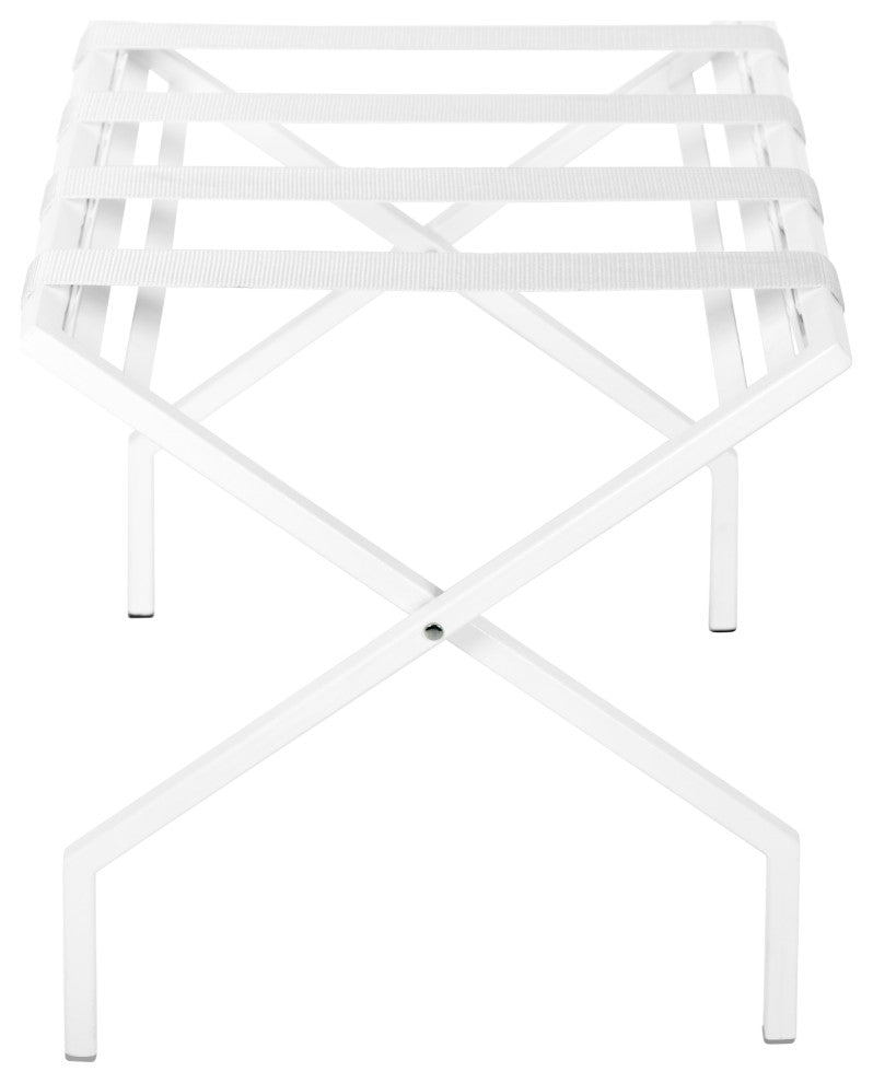 Suba Luggage Stand, White on White