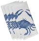 Crab, Animal Print Napkin, Blue, Set of 4