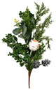 Vickerman Rl191917 17" Green Cypress Blend Artificial Christmas Pick, Pack of 3