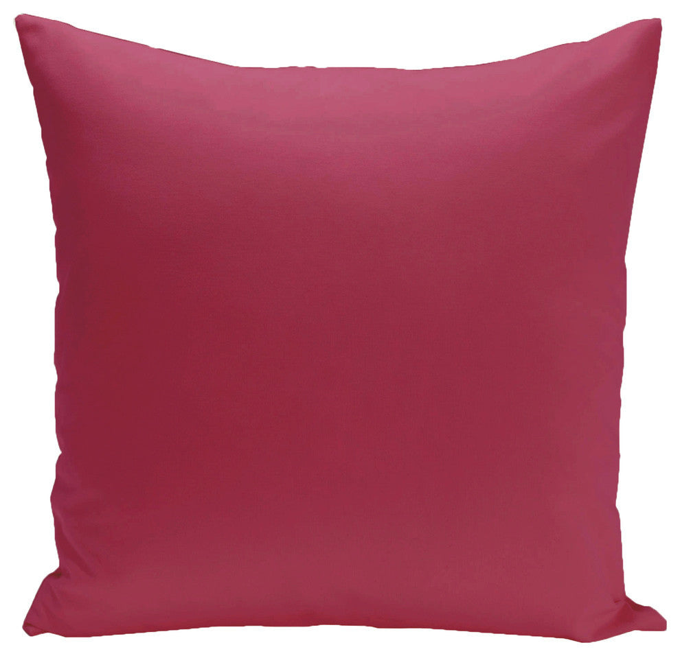 Solid Decorative Pillow, Lipstick, 20"x20"