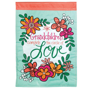 Grandchildren, Applique Flag, Garden Flag