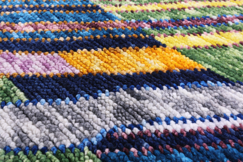 9' 1" X 11' 10" Moroccan Handmade Wool Rug - Q14800