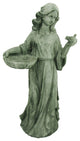 38" Tall Standing Girl with Bird "Holly" Magnesium Statue