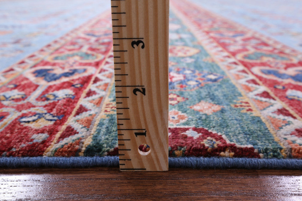 8' 2" X 11' 6" Hand Knotted Tribal Persian Gabbeh Wool Rug Q7574