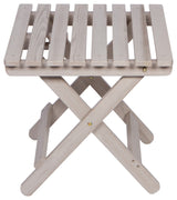 Shine Company Adirondack Folding Table With Hydro-Tex Finish, Graystone