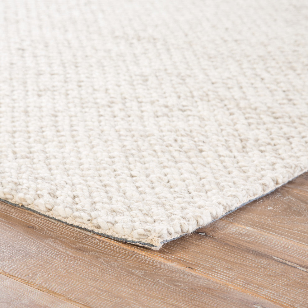 Jaipur Living Karlstadt Handmade Solid Taupe/White Area Rug, 8'x10'