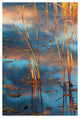 Anthony Paladino 'Cattails At Dusk' Canvas Art