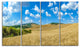 Town of Pienza Val d Orcia Italy, Landscape Canvas Art Print, 48"x28", 4 Panels