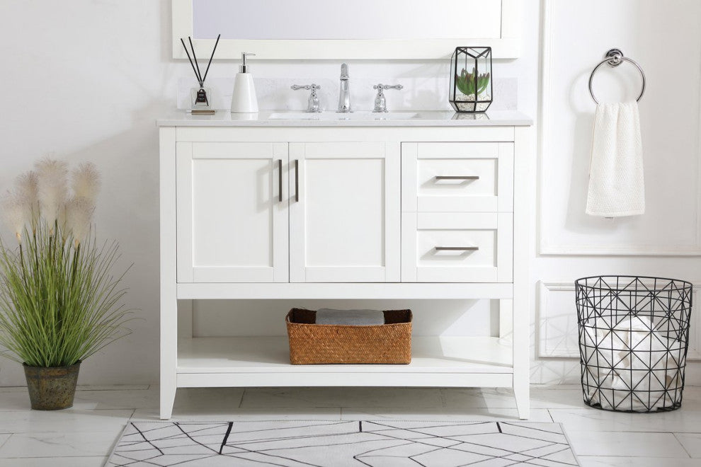 Elegant Decor Aubrey Bathroom Vanity White