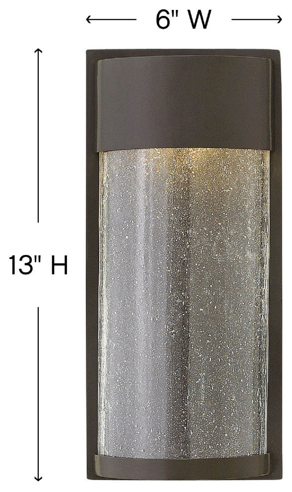 Hinkley Shelter Small Wall Mount Lantern, Buckeye Bronze