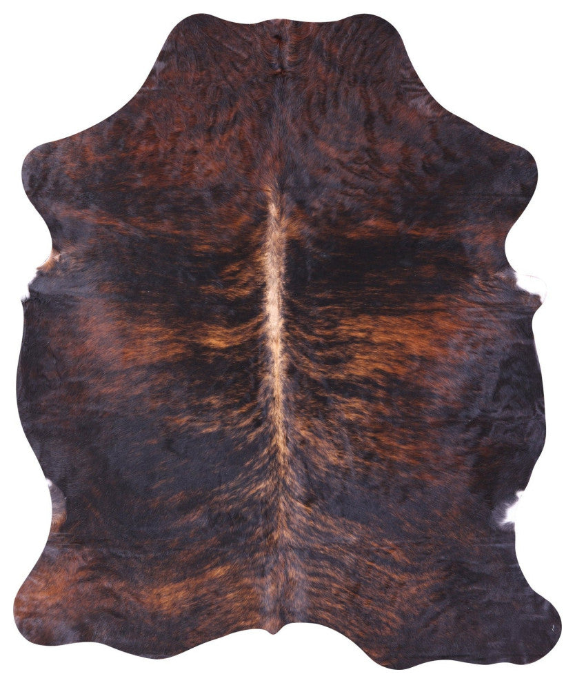 7' 0" X 5' 10" Brindle Natural Cowhide Rug C1677