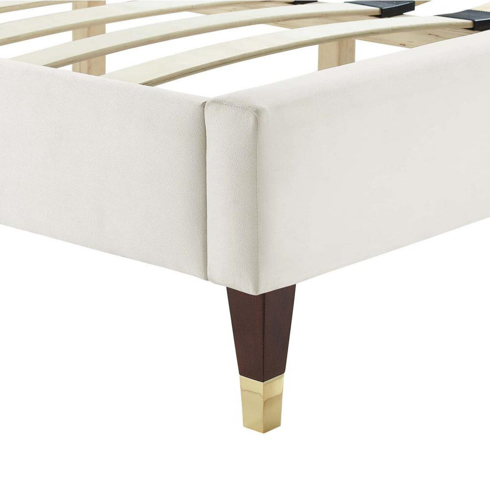 Sofia Channel Tufted Performance Velvet Full Platform Bed