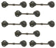 8 Cabin Hook Eye Shed Gate Door Latch Locker Holder Iron |