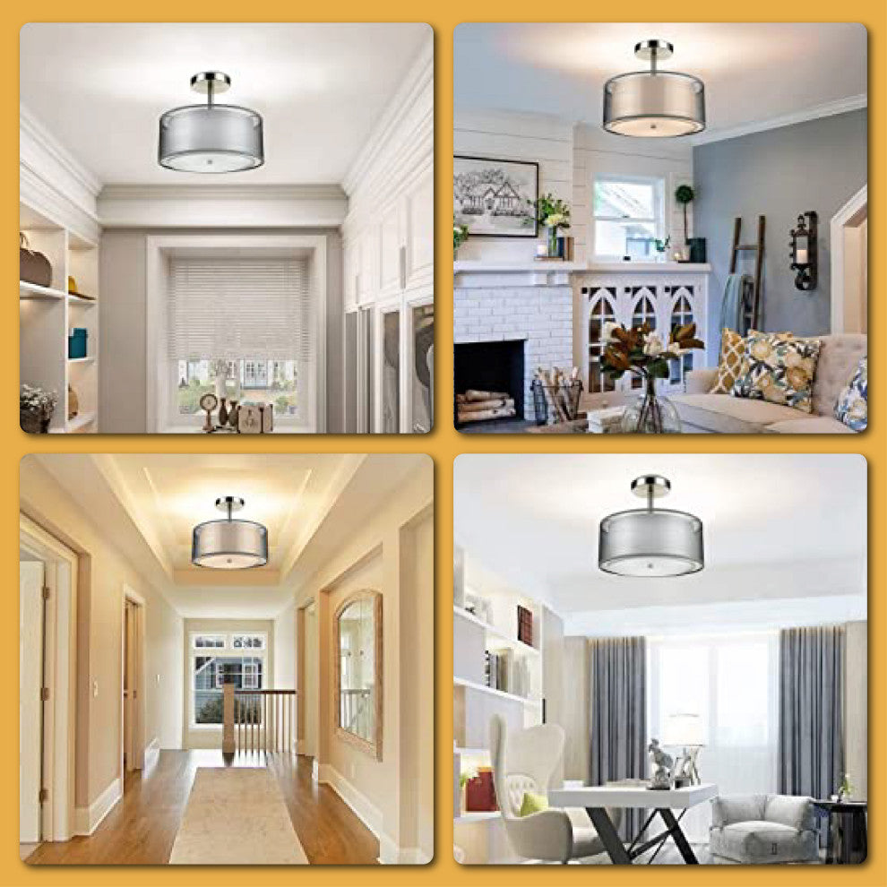 3Light lamps for bedrooms Gray kitchen ceiling lights Metal ceiling light modern