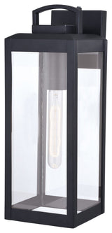 Kinzie 6-in. W Outdoor Wall Light Textured Black