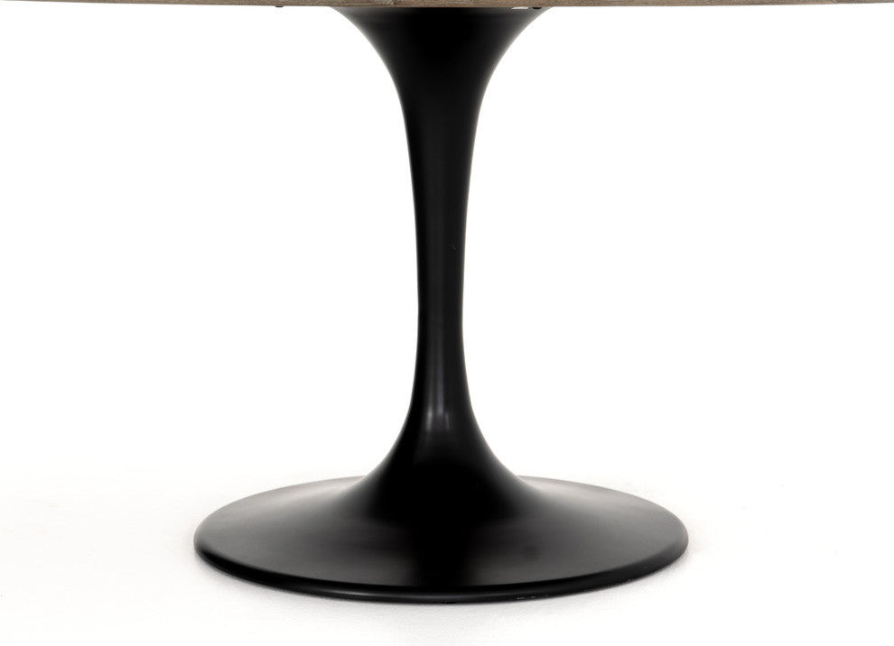 Powell Dining Table-55"-White Marble