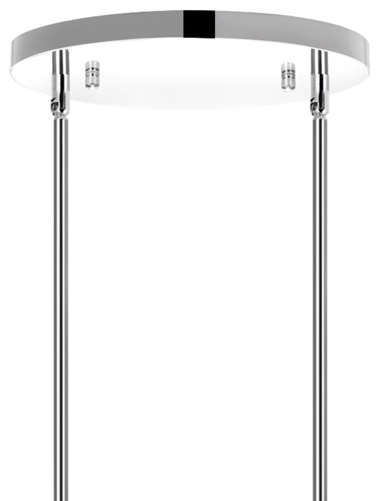 Bubbles 11 Light Drum Shade Chandelier With Chrome Finish
