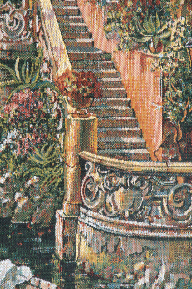 Lake Como Villa Mini Belgian Wall Tapestry