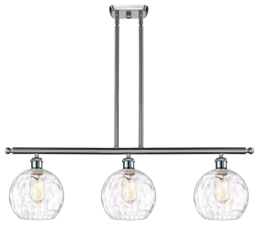 Innovations 516-3I-SN-G1215-8-LED 3 Light Island Light, Brushed Satin Nickel