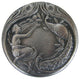 Peacock Lady Knob Antique Brass, Antique Pewter
