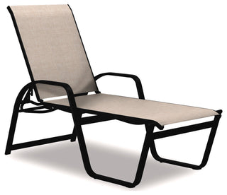 Aruba II 4-Position High Bed Chaise, Textured Black, Natural
