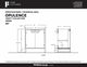 Fine Fixtures Opulence Collection Bathroom Vanity with White Ceramic Sink