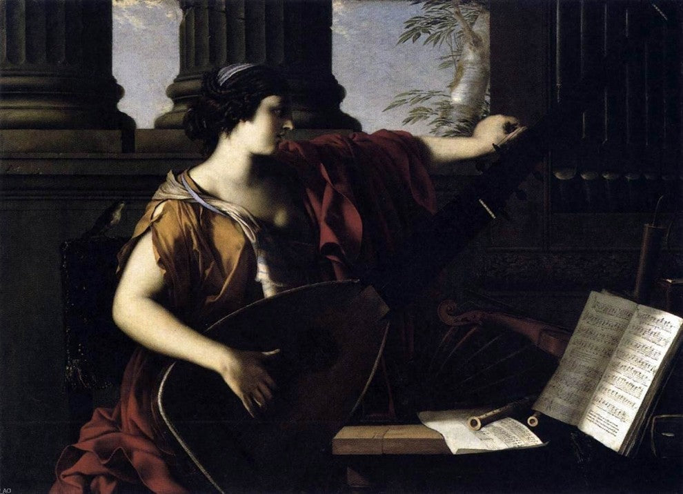 Laurent De La Hire Allegorical Figure of Music Wall Decal Print