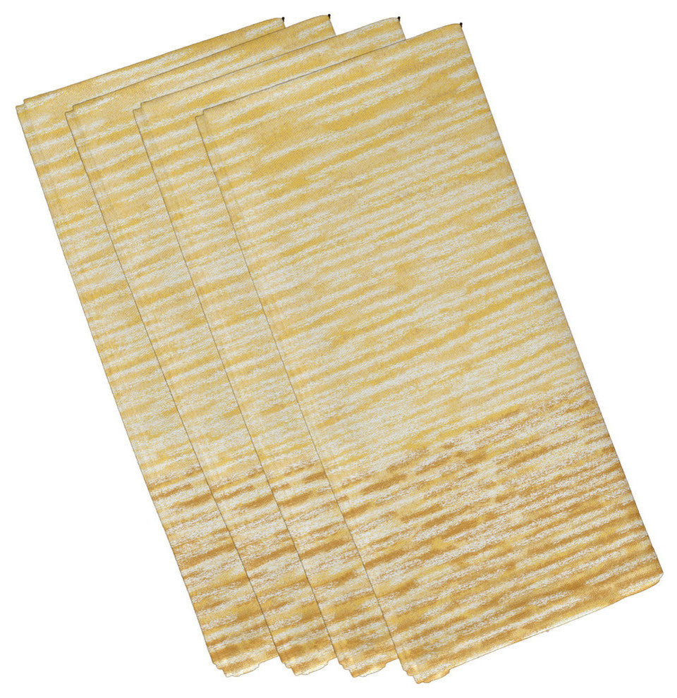 Ocean View, Geometric Print Napkin, Yellow, Set of 4