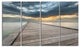 "Beach Sunset in Koh Samui Thailand" Sea Bridge Wall Artwork, 4 Panels, 48"x28"