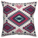 Burgundy and Navy Tribal Pattern Throw Pillow