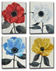 Ready2HangArt 'Graceful Poppy"-IV' by Normanyatt Jr. 4-PC Set 30"