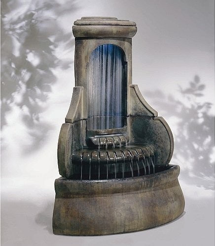 Falling Diamonds Outdoor Corner Fountain, Relic Sargasso