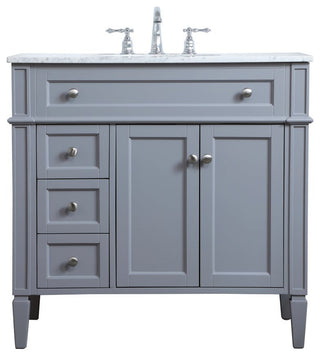 Elegant VF12536GR 36" Single Bathroom Vanity, Gray