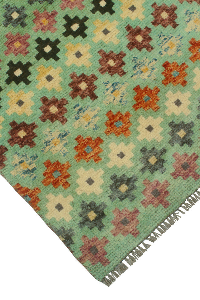 Balochi Ademi Light Green/Ivory Rug, 3'2x5'1