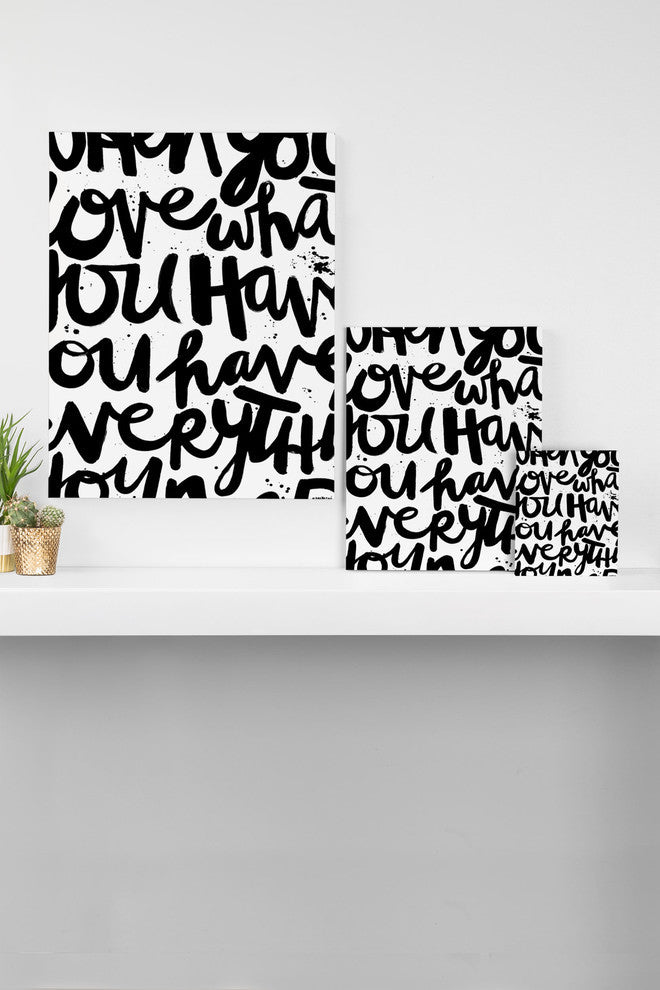 Deny Designs Kal Barteski If You Love Art Canvas