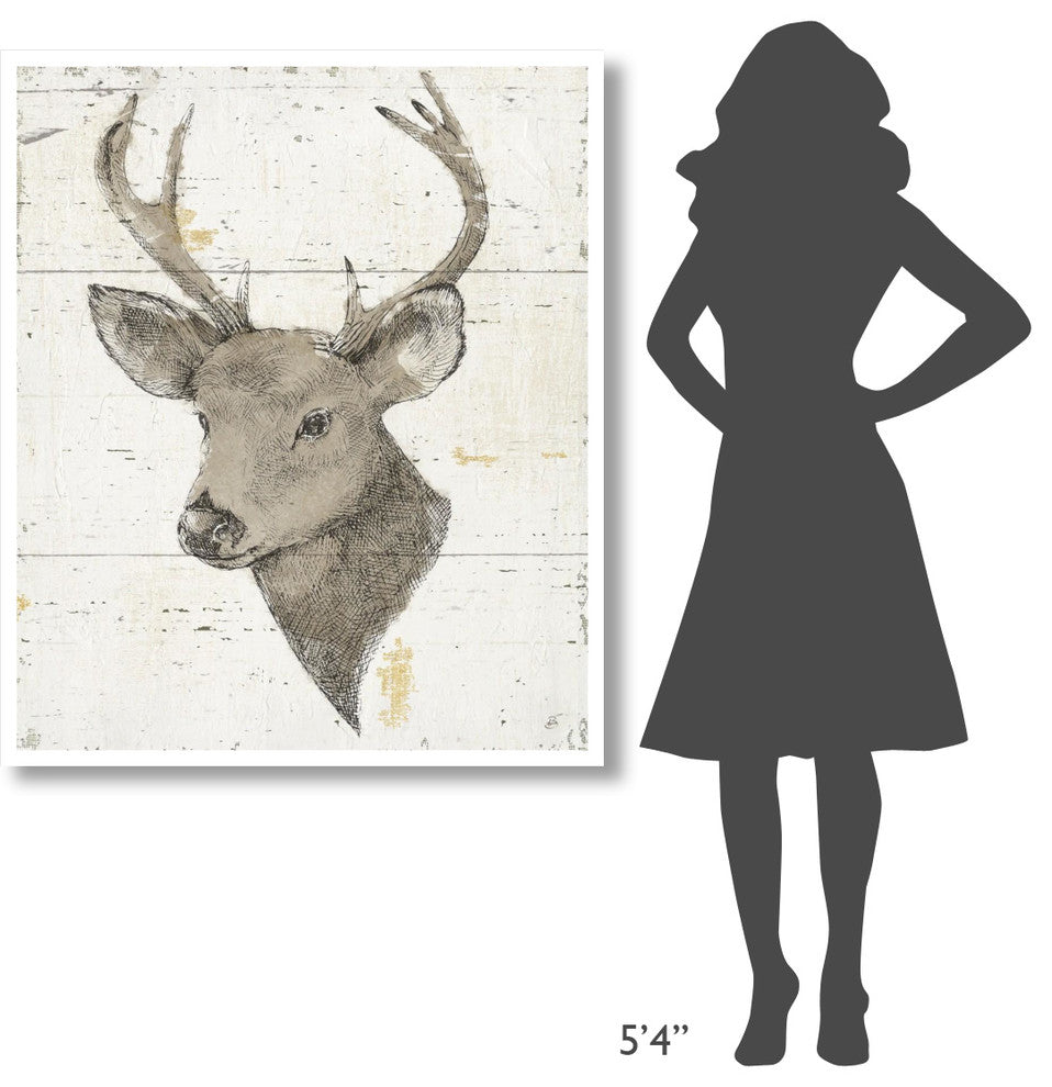 "Wild and Beautiful II with Brown" Print by Daphne Brissonnet, 39"x46"