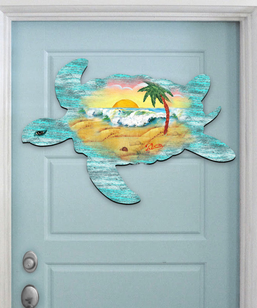 Turtle Scenic Door Hanger
