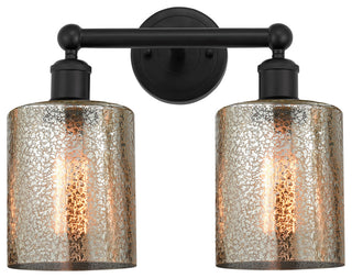 Innovations 616-2W-BK-G116 2 Light Bath Vanity Light, Matte Black