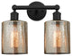 Innovations 616-2W-BK-G116 2 Light Bath Vanity Light, Matte Black