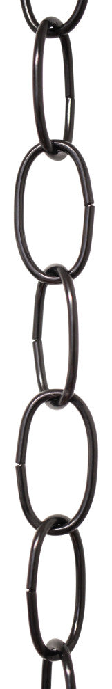 RCH Hardware Steel Standard Link Chandelier Chain, 65 Reel, Black, U38