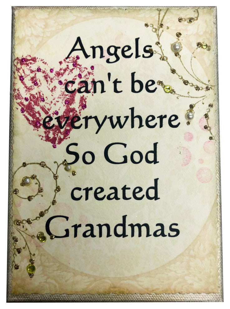 Paisley Mini Canvas, Angels Can't Be Everywhere