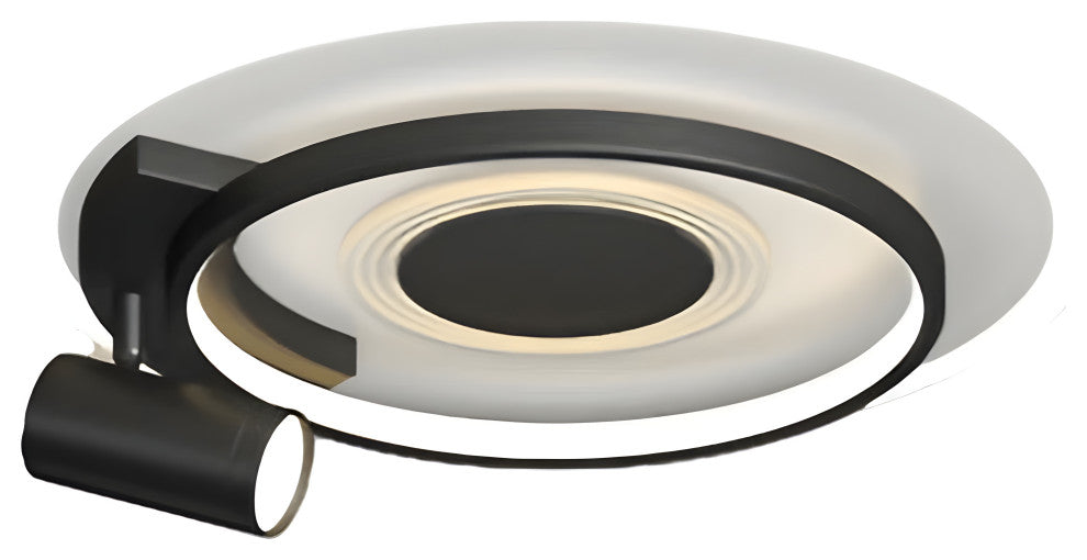 Eupen | Nordic Round LED Ceiling Light, Black, 3 Colors No Remote