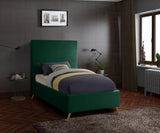 Jasmine Velvet Bed, Green, Twin
