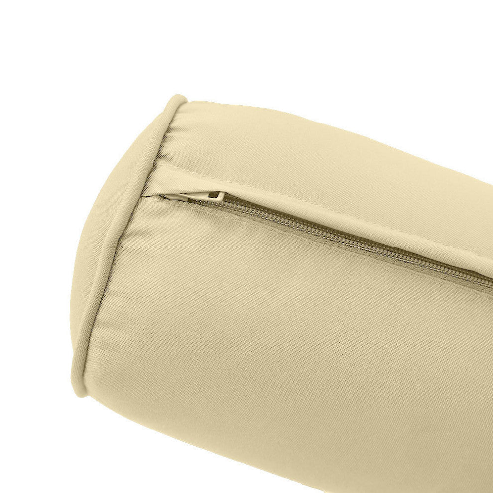 Style5 Twin-XL Pipe Trim Outdoor Mattress Bolster Slip Cover COMPLETE SET AD103