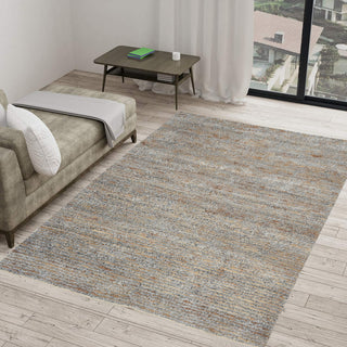 Kauai Horizon Area Rug, Silver/Natural, 6' X 9'